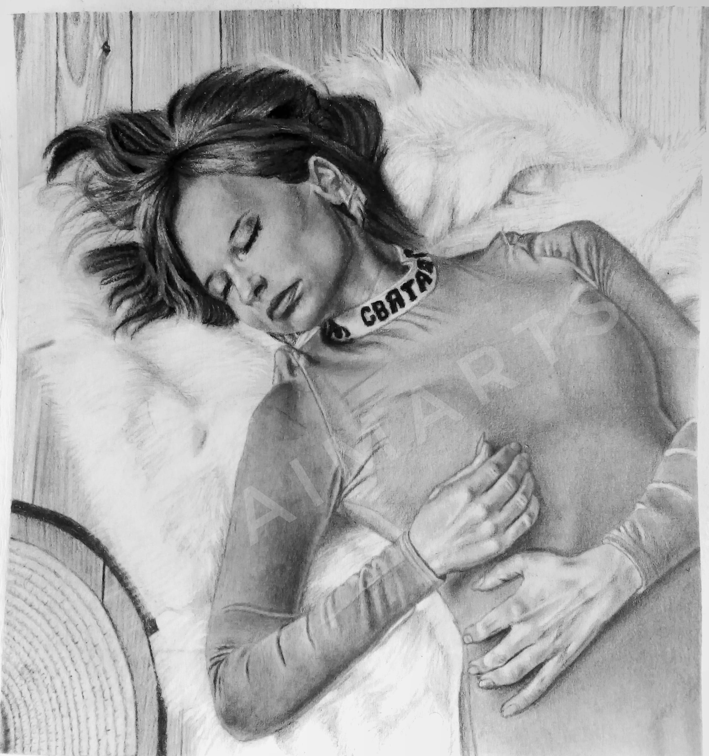 Pencil drawing titled 'imagination'